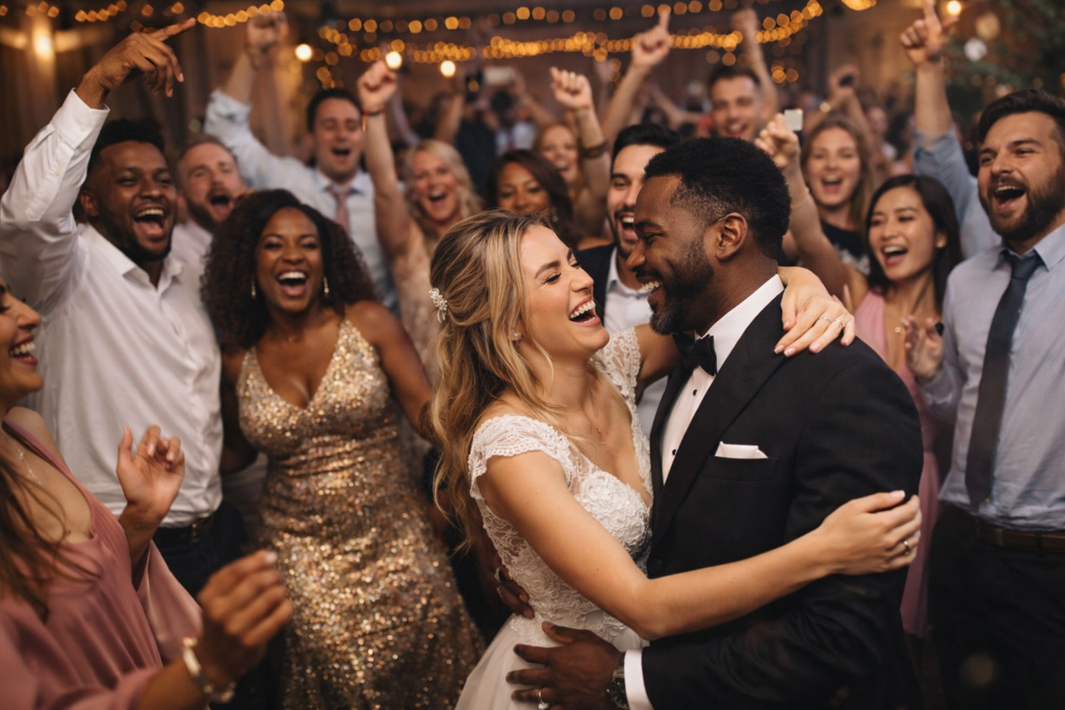 Wedding reception dance floor